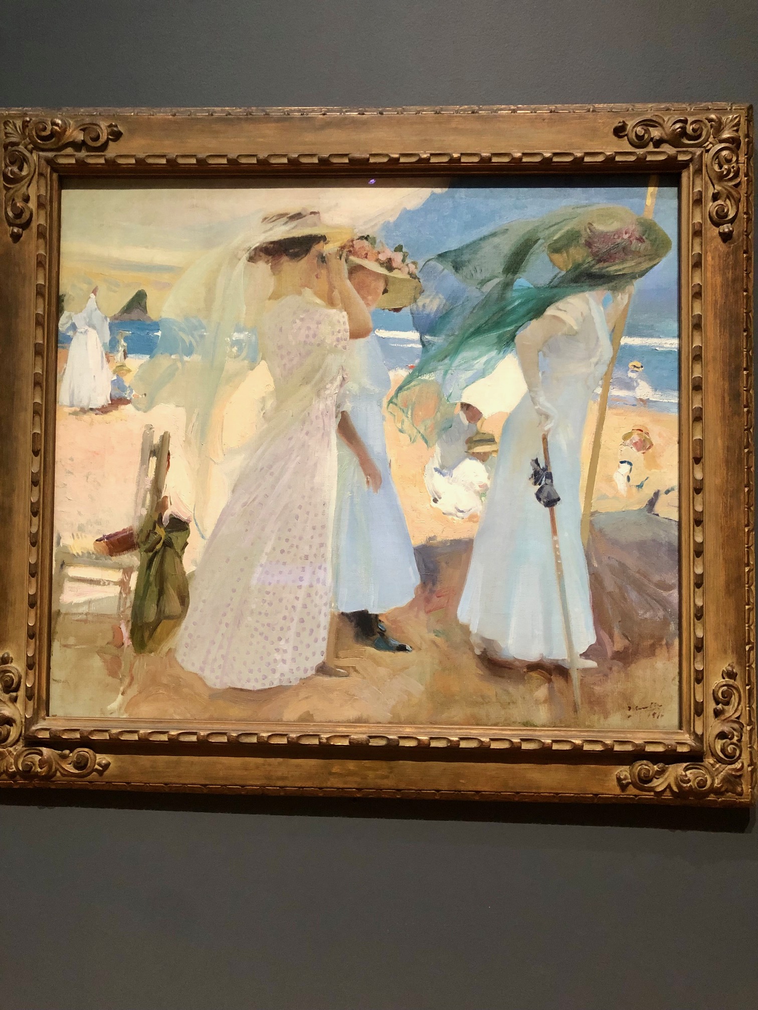 Joaquin Sorolla’s “Under the Awning”. The St. Louis Art Museum.